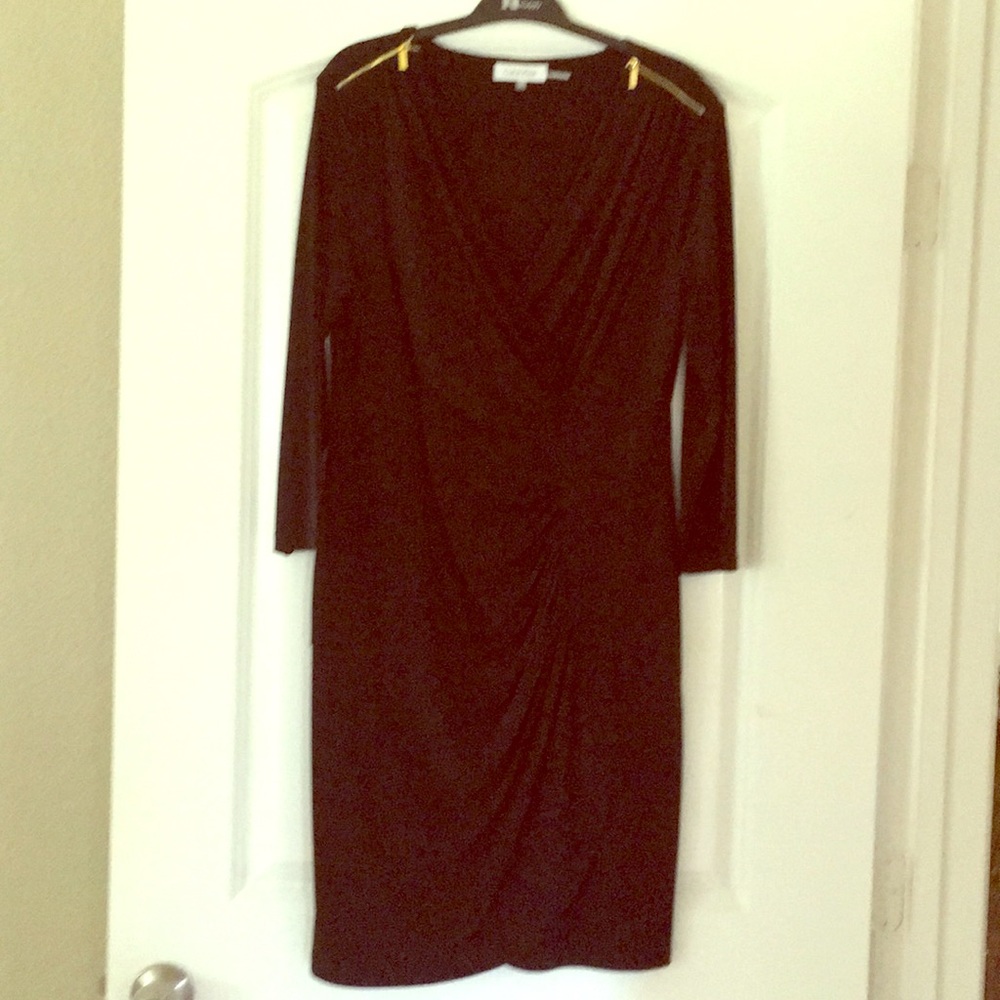 Black long sleeve dress.